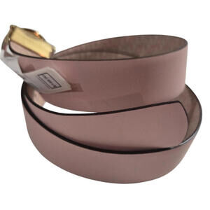 Michael Kors Twist Womens Reversible Belt Medium Leather Blossom Pink MSRP $148